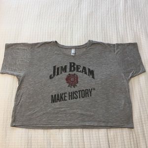 Jim Beam flowy crop top